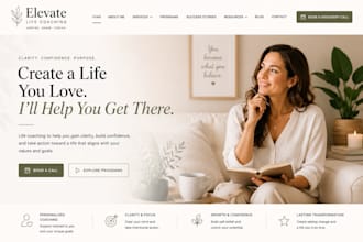 build squarespace coaching website life coach website business platform website
