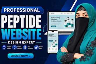 build a peptide wordpress website, fda compliant peptide website