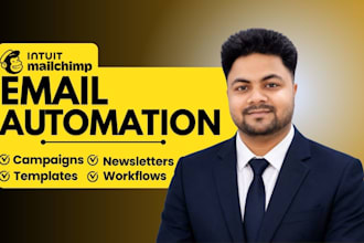 setup mailchimp email marketing, automation and templates