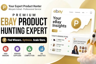 do profitable ebay product hunting and product research