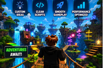 develop  roblox game with professional scripting and UI