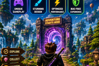 create a custom roblox game, obby, simulator or adventure