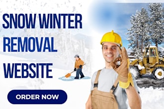 design a snow removal and snow plowing website