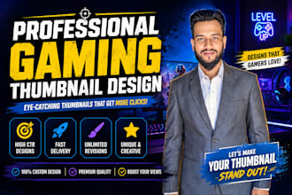 design professional gaming thumbnails