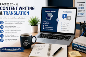 do content writing and translations