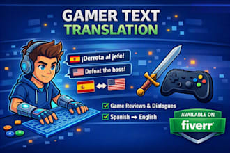 translate and localize video games from english to spanish
