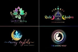 do luxury sacred geometry logo design and spiritual mystical branding