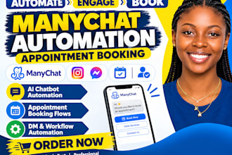 manychat chatbot setup for appointment booking and instagram dm automation