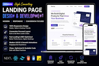 build a professional landing page