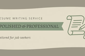 be your executive resume writer and career resume editor