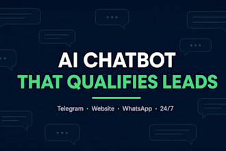 build an ai chatbot for lead qualification and customer support