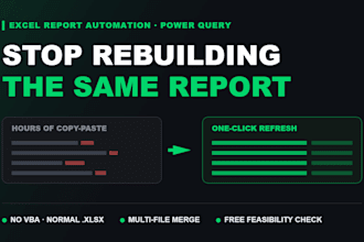 automate your excel reports with power query in one click