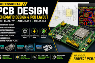 do pcb design, schematic design, pcb layout, esp32 pcb, arduino pcb, stm32 pcb