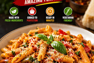 creat eye catching youtube thumbnails for cooking and food channels