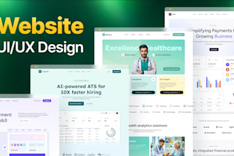 do UI UX design for saas, fintech, healthcare, and dashboard in figma