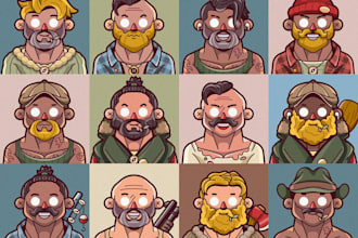 design unique 2d nft art character design nft creation nft artist nft generator