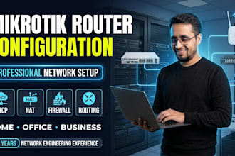 configure and setup your mikrotik router professionally