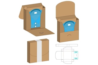 design custom box packaging with print ready dielines