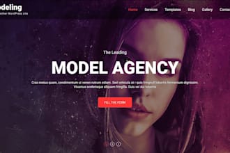 design modeling landing page website