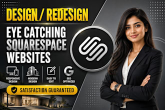 design or redesign a modern squarespace website