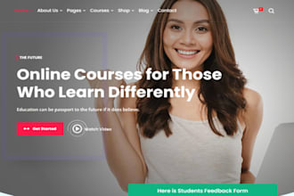 build wix edtech website elearning online training course lms education website