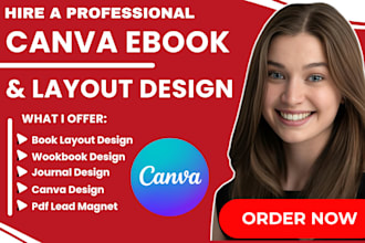 design editable canva ebook interior layout, lead magnet, canva handbook design