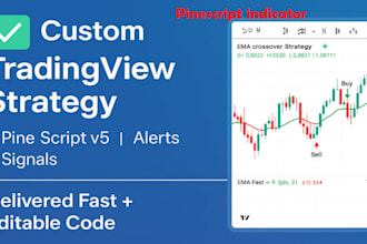 develop custom tradingview pine script strategy indicator or alert screener
