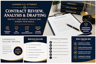 review, analyze, and draft legal contracts
