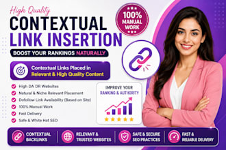 do contextual link insertion on relevant websites