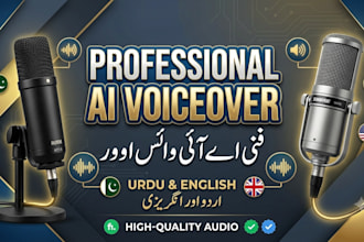 do realistic ai voice over in urdu and english