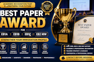 provide best paper award recognition for eb1a, eb1b, eb1c, and eb2 niw
