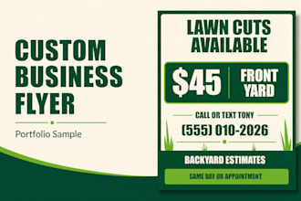 design a professional custom business flyer