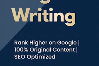 write SEO blog articles and website content