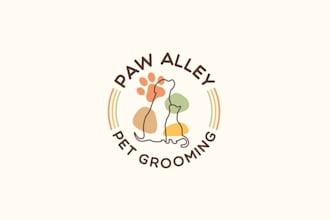 design a unique dog, pet, and animal logo for your brand