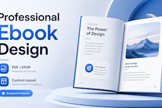 design a professional ebook, PDF, workbook, or guide