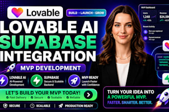 design for this service I will fix loveable loveable ai supabase integration mvp