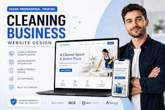 build house cleaning website, cleaning service website with appointment booking
