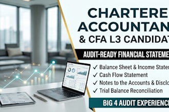 prepare balance sheet, profit and loss, cash flow statement