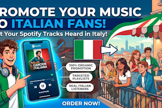 promote your spotify music to italian fans