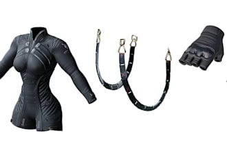 do custom vrchat outfit clothing booth conversion and weight painting