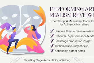 review dance and theatre scenes for realism and authenticity