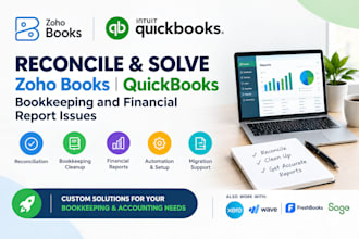 fix zoho books quickbooks reconciliation and bookkeeping issues