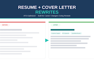 rewrite your resume and cover letter for remote customer support jobs