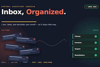 declutter, sort, and organize your gmail or outlook inbox