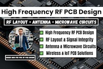 design high frequency pcb for rf amplifer, antenna and microwave circuits