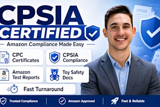 provide cpsia compliant CPC certificate for amazon products