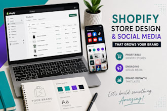 be shopify manager, product listing, brand building and social media manager