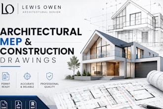 draw architectural, mep and construction drawings for city permit