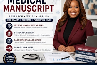 do medical manuscript, systematic review, case report and pubmed research