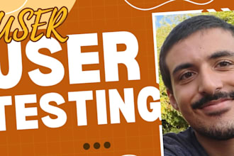 test your website, app or product and give you feedback
